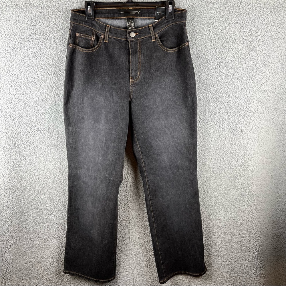 NWT Lane Bryant Dark Wash Jeans Venezia Stretch Bootcut 14 Average Plus